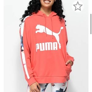Brand New, Never Worn Puma Hoodie in Coral